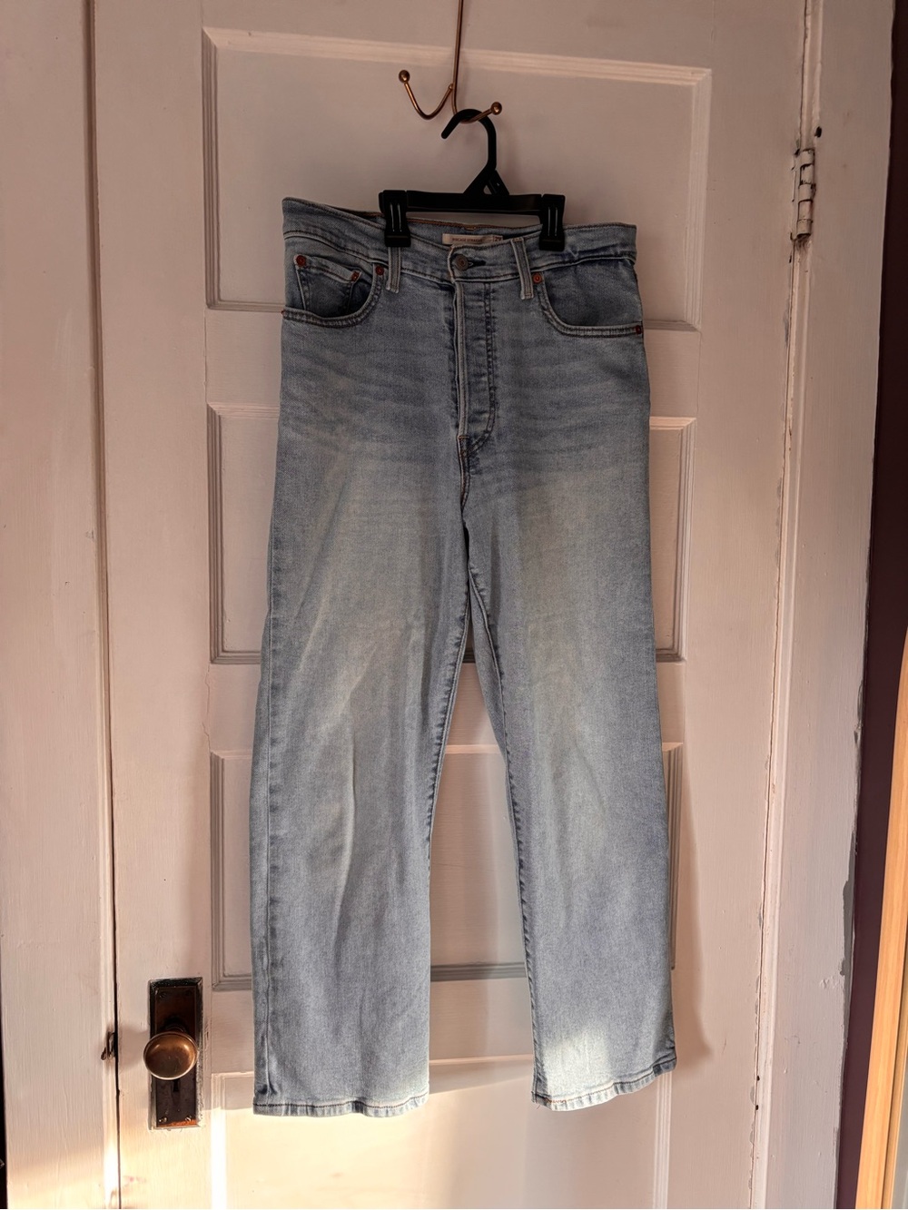 Levi Strauss Ribcage Straight Size 29 Light Wash